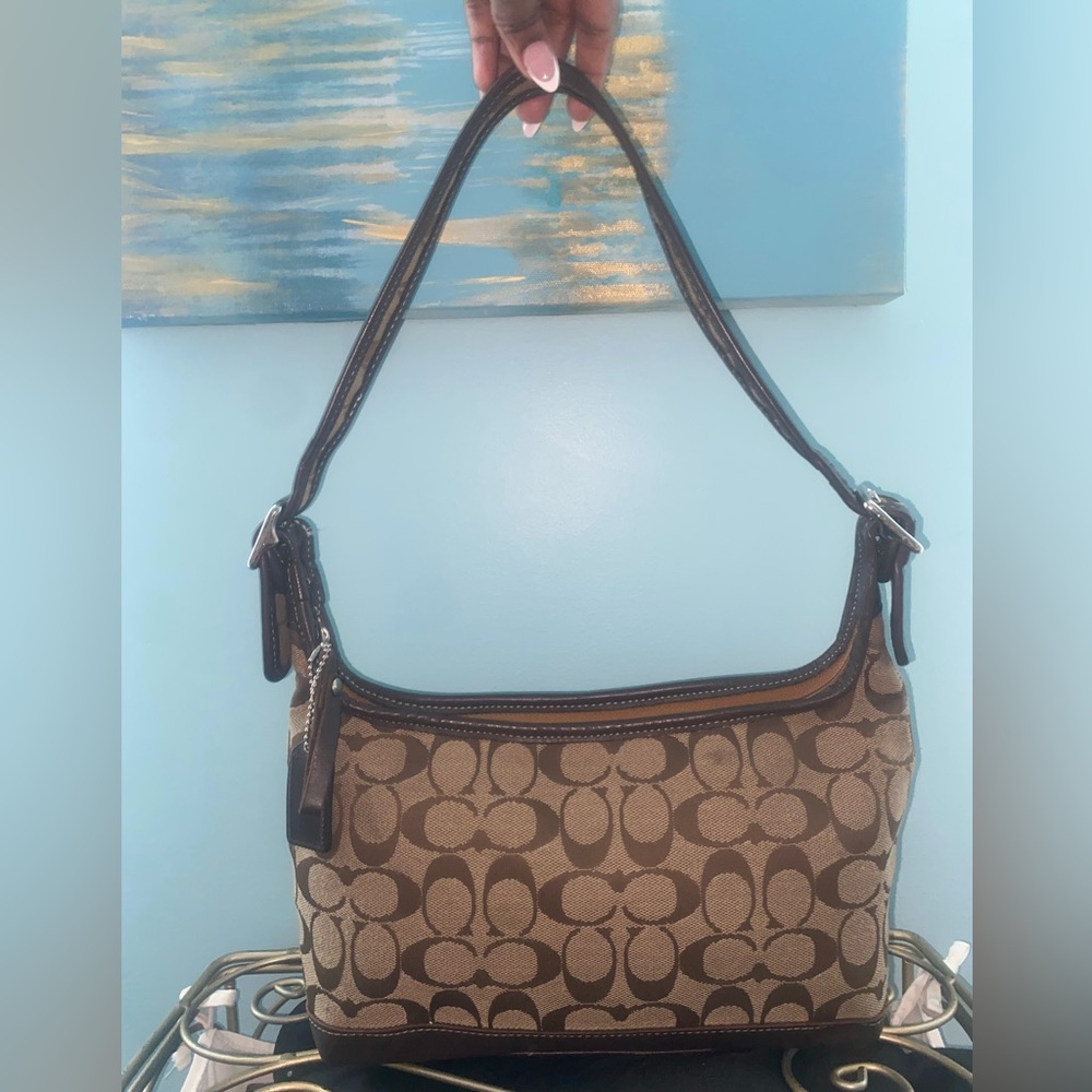 Coach Jacquard shoulder bag Y2K